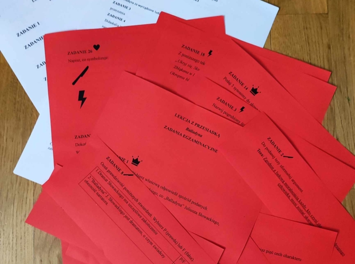 Balladyna- Lekcja z przesiadką- pytania egzaminacyjne