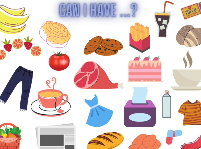 Angielski. Can I have ... ?