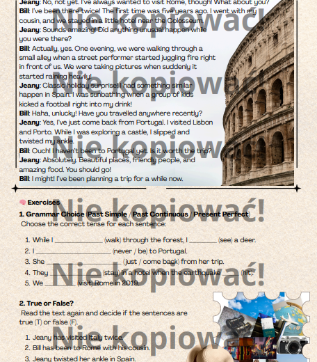 Catching Up Karta Pracy