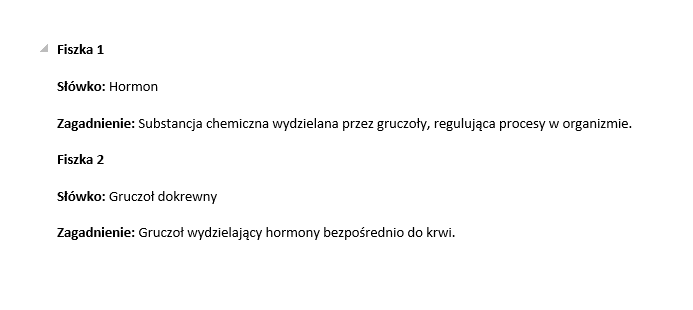 Fiszki- budowa i fizjologia człowieka cz. 2