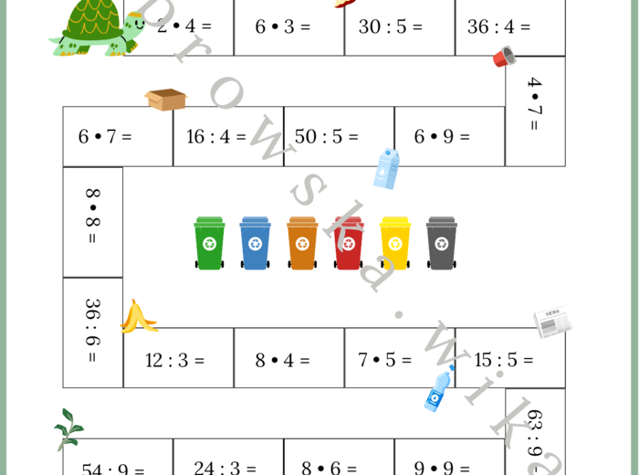 Dzień Ziemi - tabliczka mnożenia