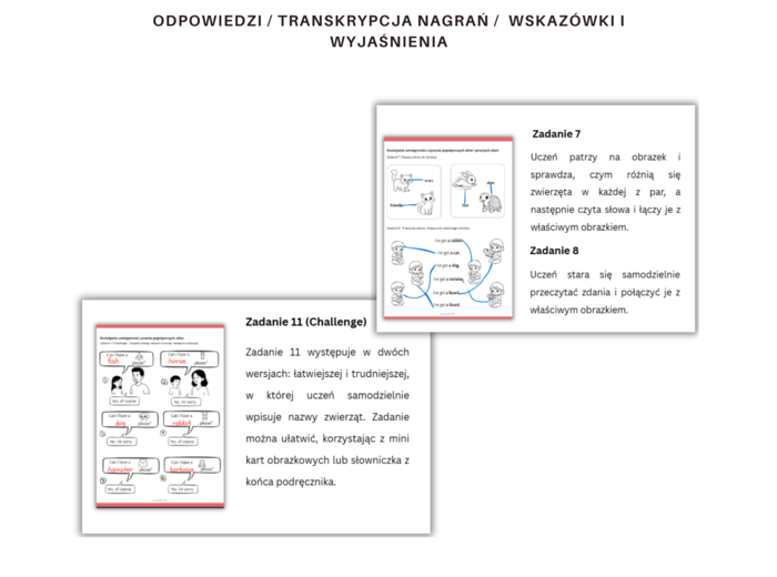 Kids Can 1 Unit 3 Pets Karty Pracy Dodatkowe zadania utrwalające Powtórzenie Klasa Pierwsza Zwierzęta Domowe Zadania Słuchanie Czytanie Mówienie Pisanie