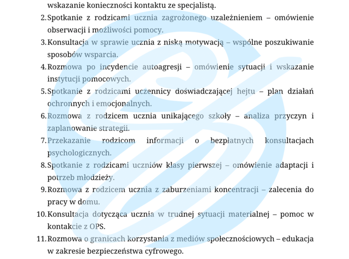 Pedagog szkolny – przykładowe wpisy do dziennika szkoła średnia