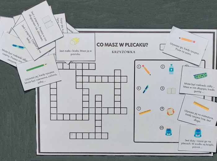 Co masz w plecaku? Ćwiczymy pisanie i czytanie po polsku! (polski dla obcokrajowców)