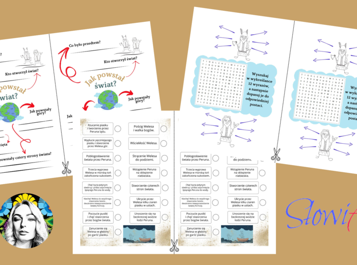 Słowiańskie mity o stworzeniu świata i człowieka (karty pracy + prezentacja GRATIS)