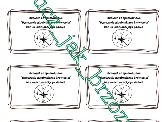 Innowacja matematyczna, grywalizacja, wyrażenia algebraiczne i równania, klasa 6