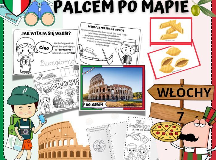 PALCEM PO MAPIE - WŁOCHY