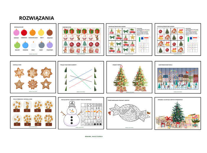 Świąteczna książeczka aktywizująca - busy book Boże Narodzenie