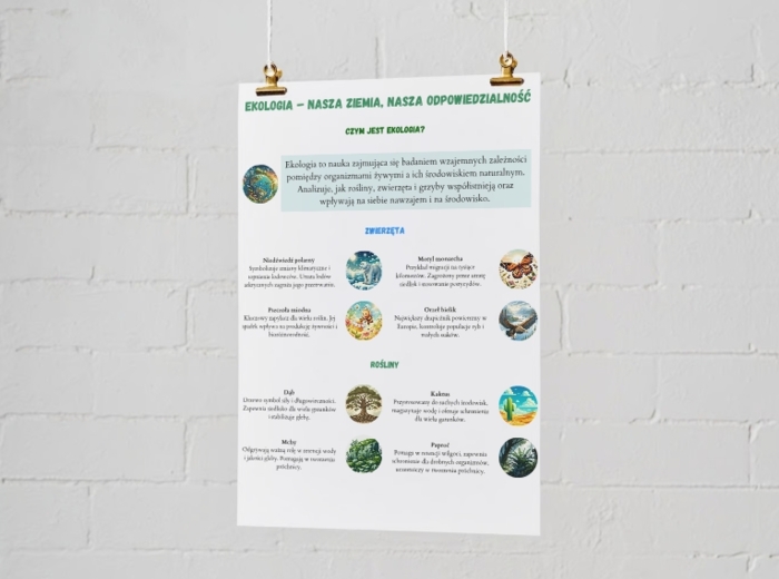 Plakat o ekologii