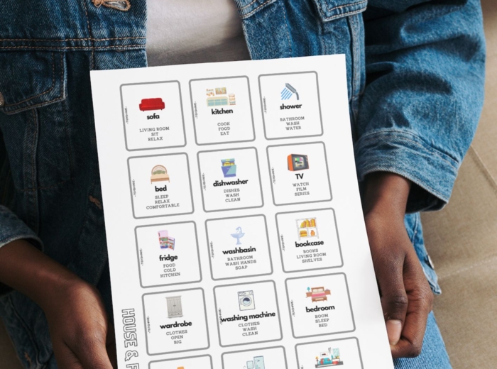 TABOO speaking game gra na mówienie, 7 kategorii, 105 kart