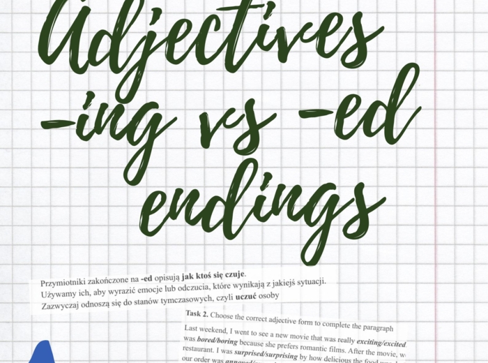 Adjective endings - końcówki przymiotnika angielski