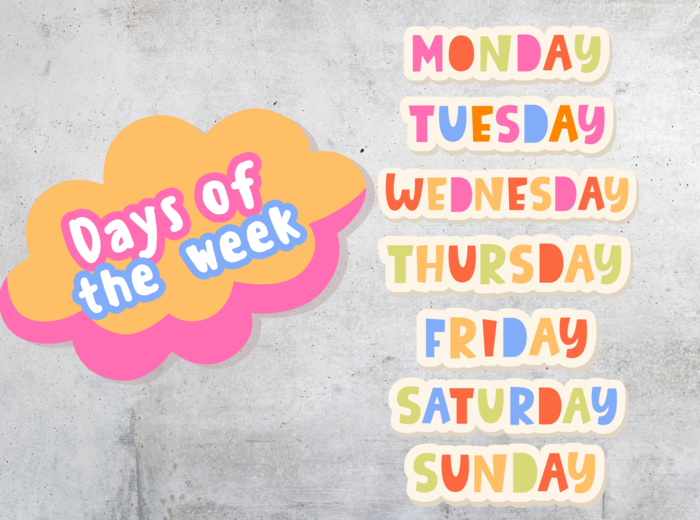 🧡🩷 DNI TYGODNIA I NAZWY MIESIĘCY - W JĘZYKU ANGIELSKIM 🧡🩷