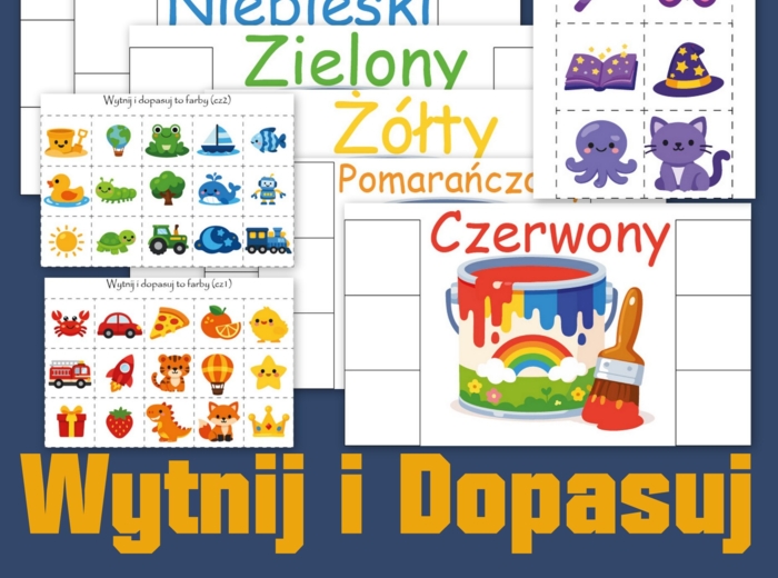Karty Pracy Kolory – Materiały do Druku dla Przedszkola