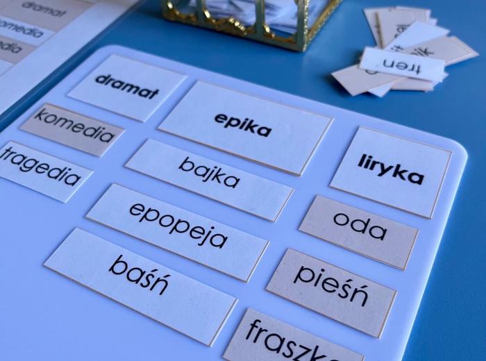 Rodzaje i gatunki literackie - dopasowanie