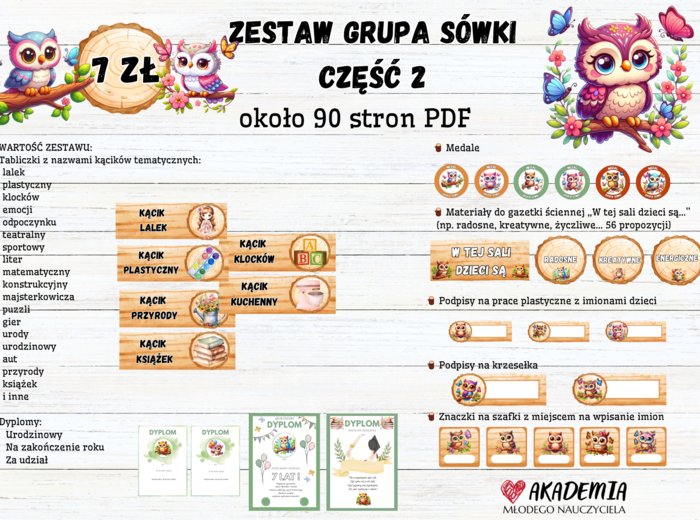 ZESTAW GRUPA SÓWKI 2