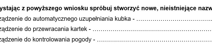 Ćwiczenia z zakresu słowotwórstwa