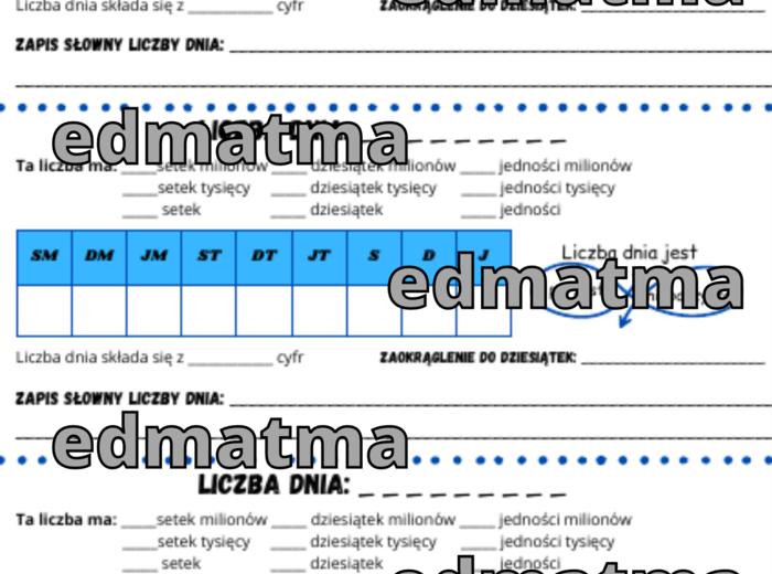 Liczba dnia - system dziesiątkowy