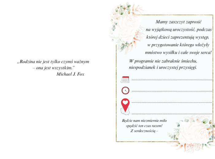 „Tak zaczęła się moja historia!” - projekt / innowacja własna