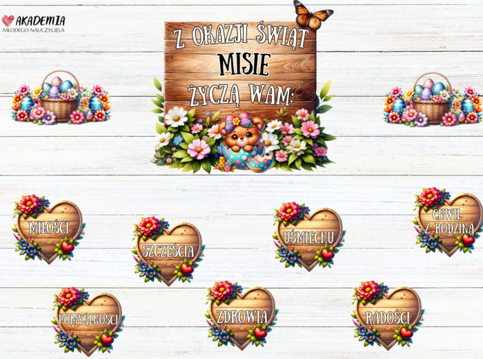 ŻYCZENIA WIELKANOC - MISIE