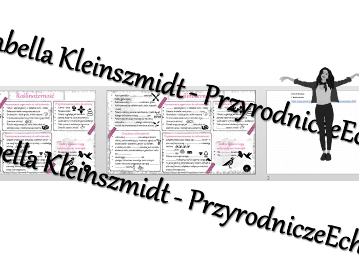 Minizestaw na temat „Roślinożerność” – sketchnotka + karta pracy w power point + gratisowy link do prezentacji multimedialnej niekomercyjnej wykonanej w genial.ly do indywidualnego pobrania i użycia do celów niekomercyjnych. Biologia 8; „Ekologia”