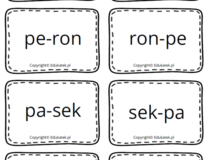 Sylabowy bałagan – nauka czytania, ćwiczenia słuchowe