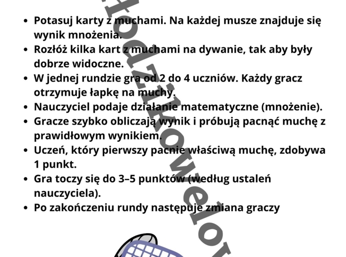 Misja mnożenie-część 3 gry dywanowe dla klasy