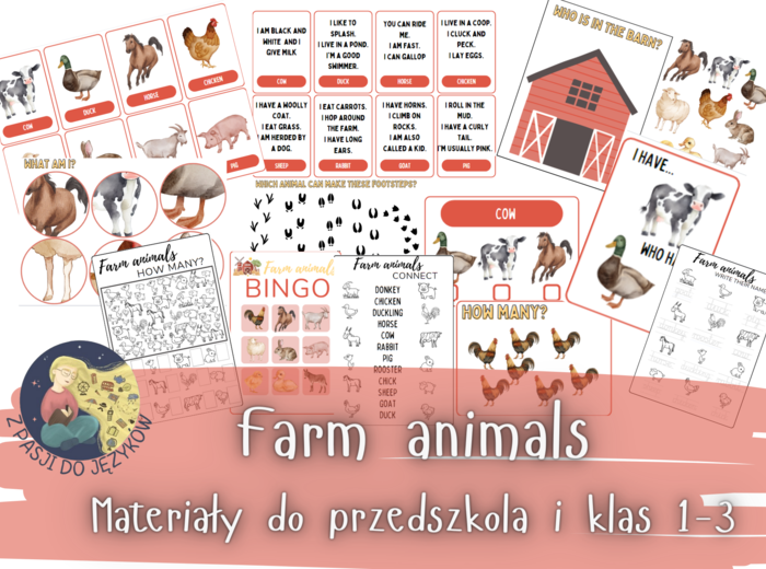 Farm animals - zwierzęta na farmie