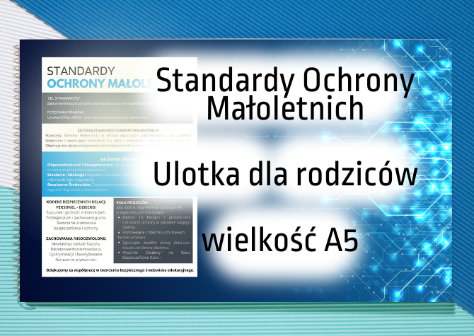 Standardy Ochrony Małoletnich / Procedury - ulotka dla rodziców