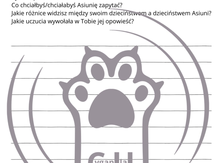 Karty Pracy z odpowiedziami do lektury „Asiunia” Joanny Papuzińskiej