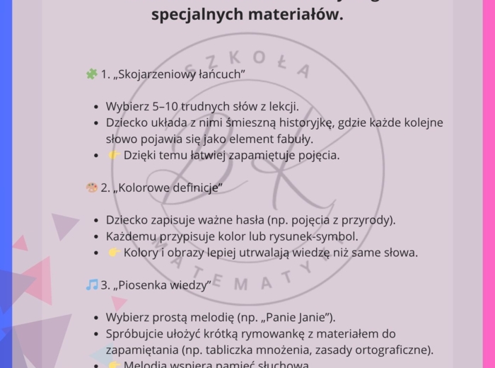 📘 Efektywne metody uczenia się dla dzieci rozpoczynających naukę w klasie 4