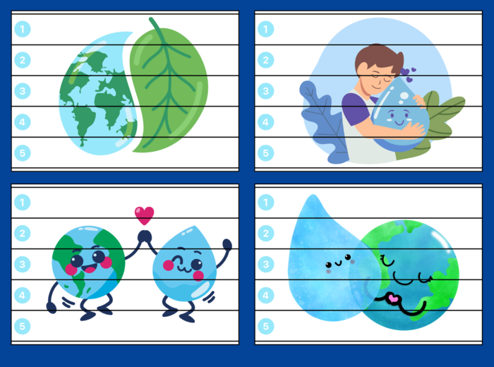 DZIEŃ WODY – puzzle – EKOLOGIA – wiosna - biblioteka – świetlica – przedszkole – 12 wersji