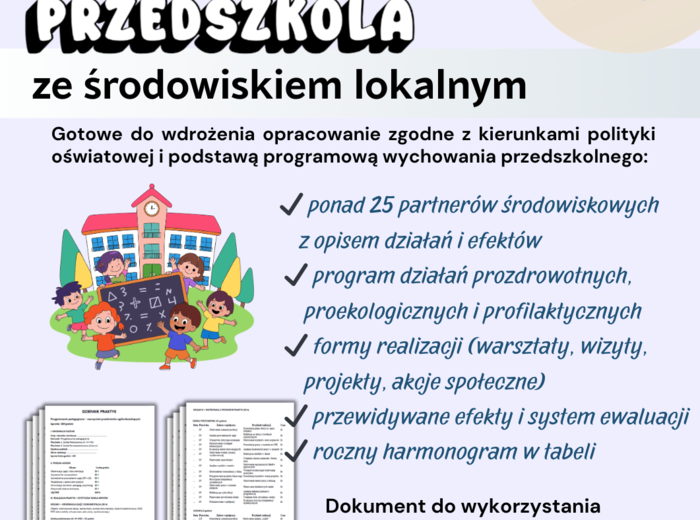 Program współpracy przedszkola ze środowiskiem lokalnym