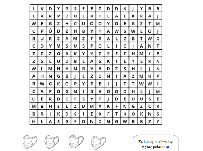 Zestaw wykreślanek na cały rok