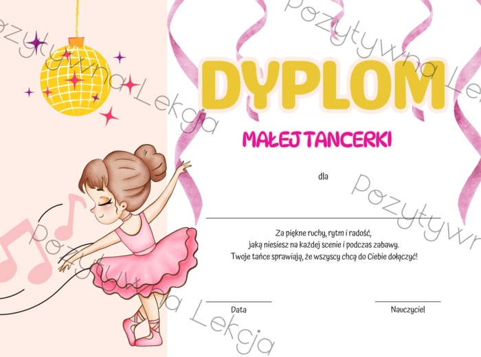 Kreatywne dyplomy dla dzieci - 30 wzorów