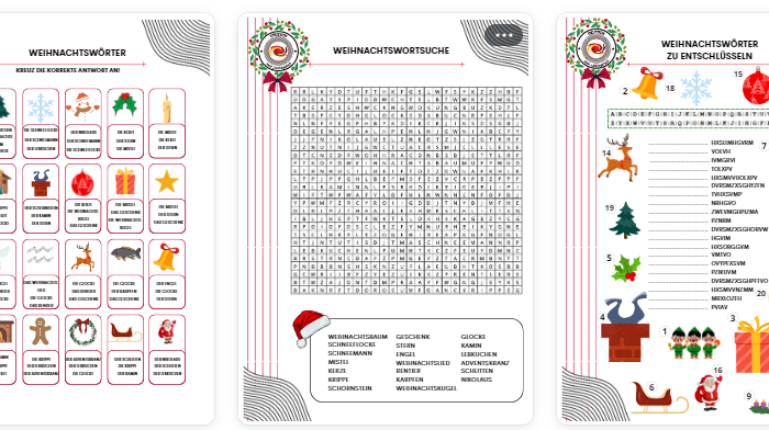 Weihnachten - świąteczna lekcja języka niemieckiego metodą stacji zadaniowych