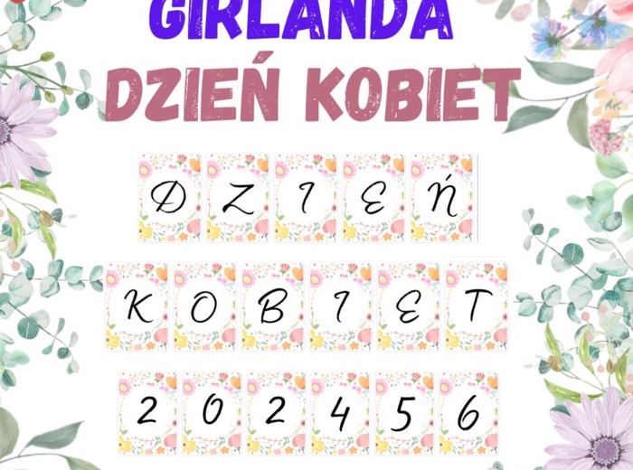 Girlanda "Dzień Kobiet"