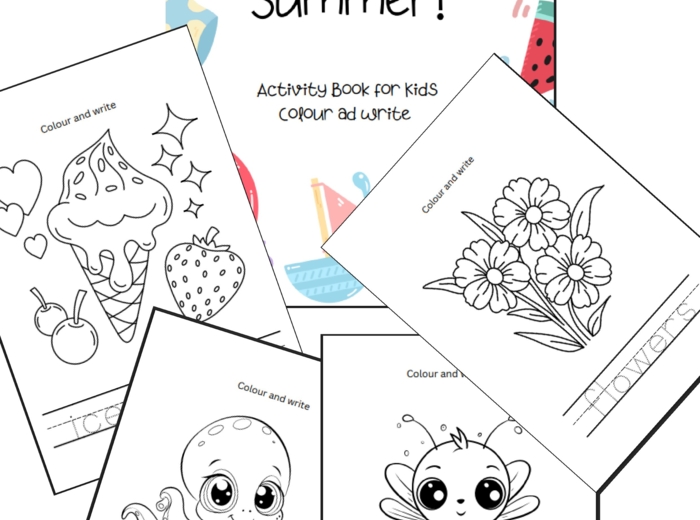 Hello Summer ! Activity book for kids. Koloruj i ćwicz angielski