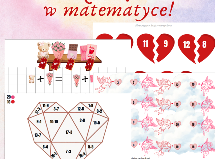 Zakochaj się w Matematyce! 💘 Gotowy pakiet walentynkowy dla Klasy 1