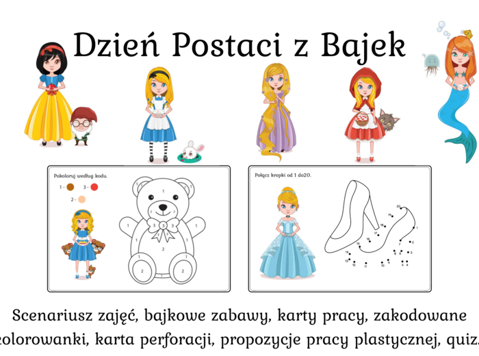 Pakiet „Międzynarodowy Dzień Postaci z Bajek” 5 listopada