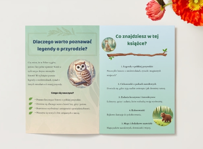 Książka z legendami o przyrodzie