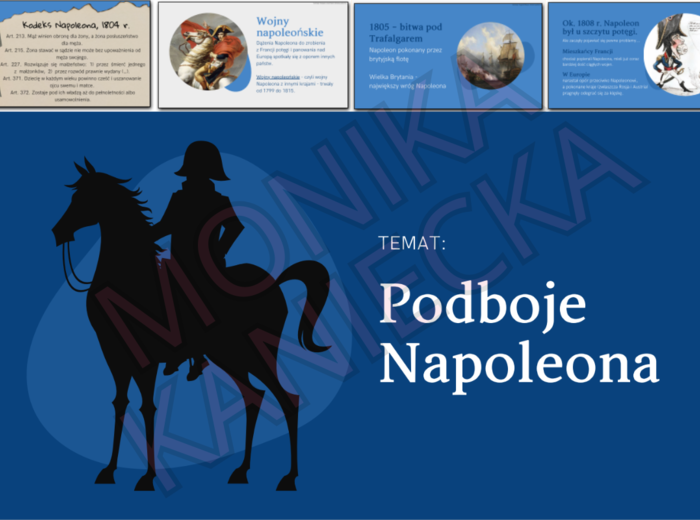 Podboje Napoleona - prezentacja historia klasa 6