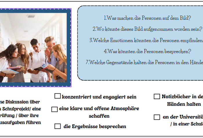 Opis obrazka w języku niemieckim - matura