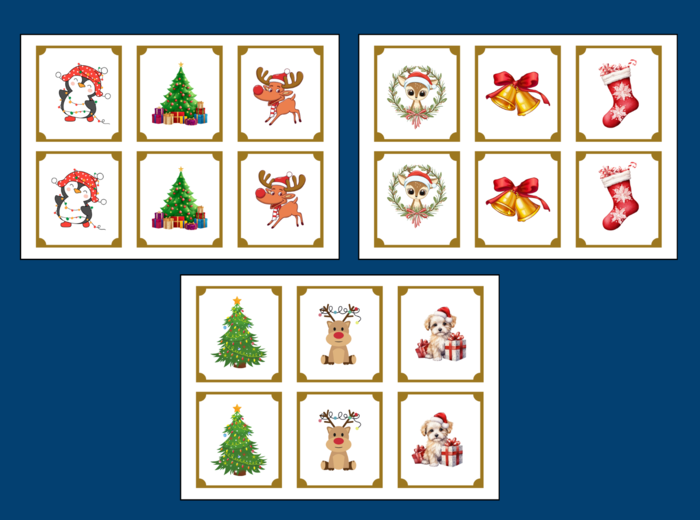 BOŻE NARODZENIE – memory – 36 szt. – biblioteka – świetlica – przedszkole - zima