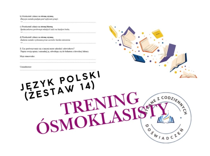 Trening ósmoklasisty – język polski (zestaw 14)