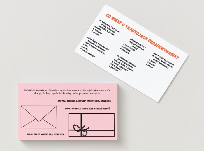 Tradycje obdarowywania w różnych kulturach (Japonia, Indie, Chiny, Afryka, Europa). Symbolika i przesądy. Ciekawostki. Quiz. Memory. Karta pracy.