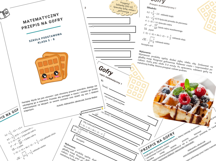 Matematyczny przepis na gofry - działania na liczbach wymiernych