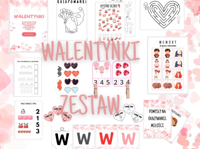 WALENTYNKI - wielki zestaw