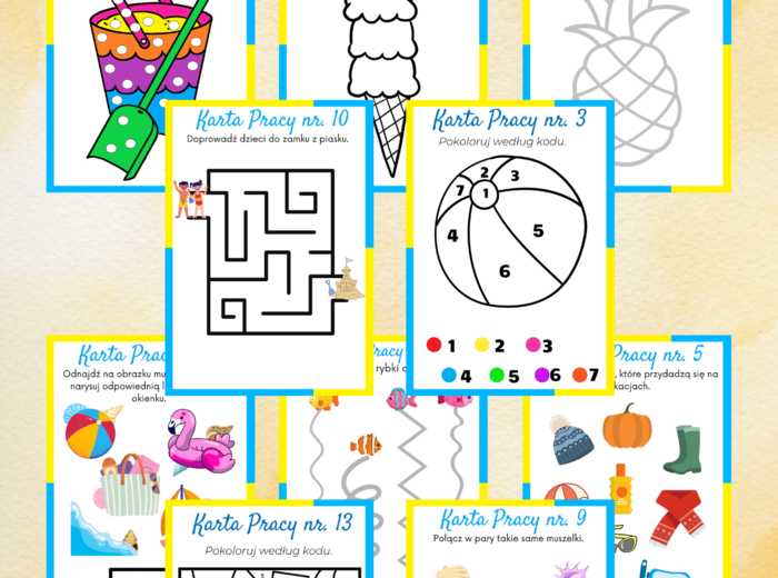 WAKACYJNE KARTY PRACY