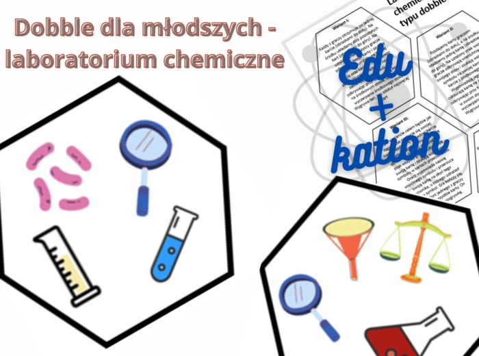 Dobble dla młodszych -laboratorium chemiczne