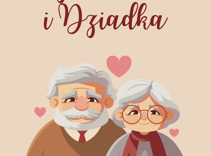 Plakat na Dzień Babci i Dziadka